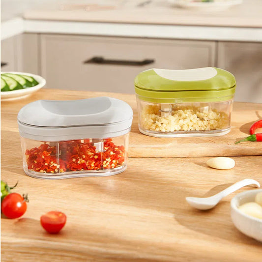 "Manual Vegetable Chopper & Food Processor