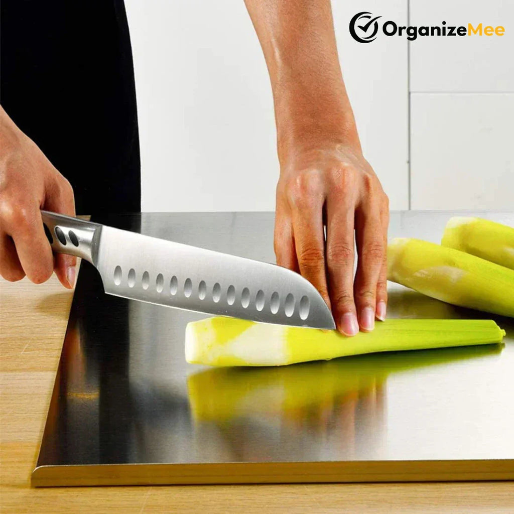 304 Food-Grade Steel Cutting Board - Perfect For Qurbani Meat & Daily Cooking