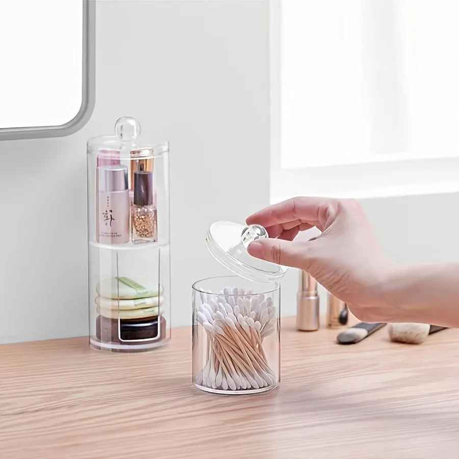 2-in-1 Stackable Cotton Pad Holder