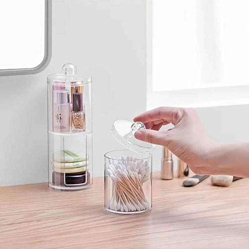 2-in-1 Stackable Cotton Pad Holder