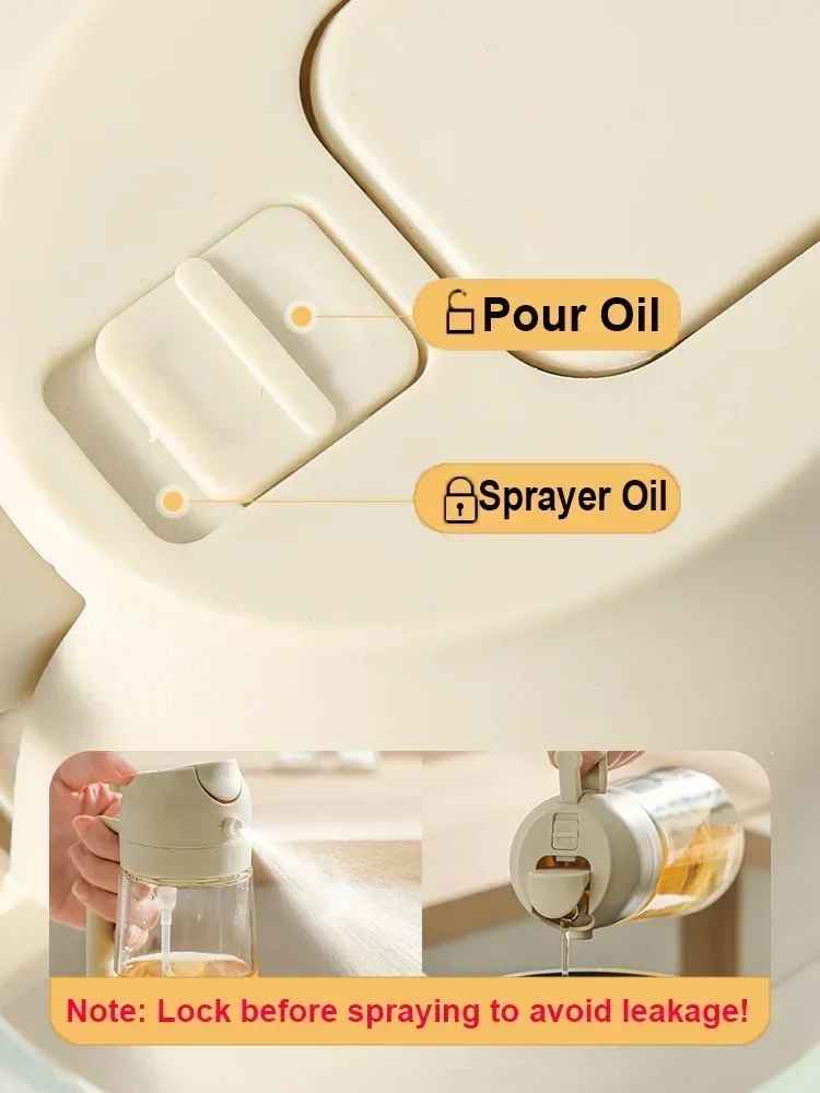 2-in-1 Oil Sprayer & Dispenser Bottle
