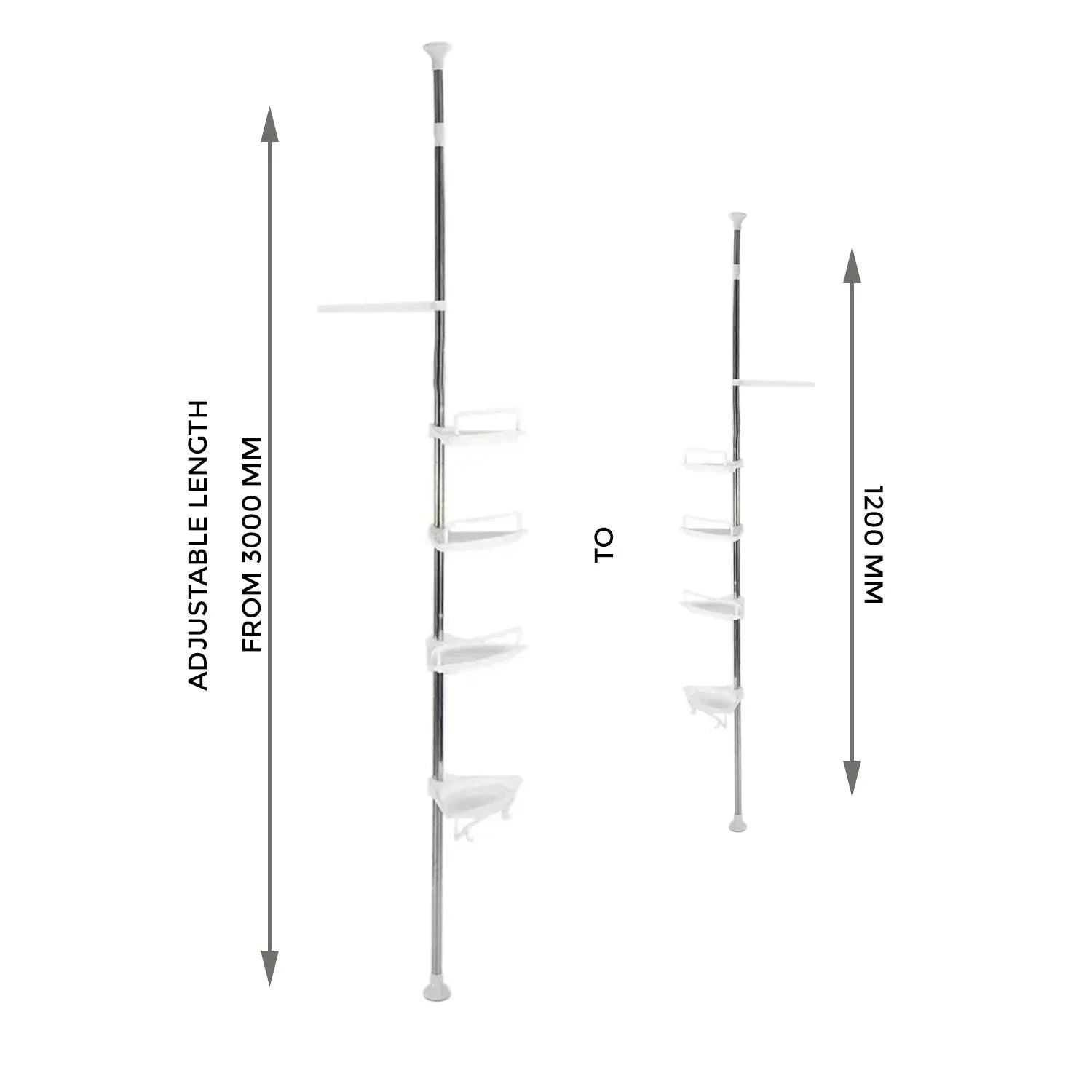 4-Tier Bathroom Storage Rack