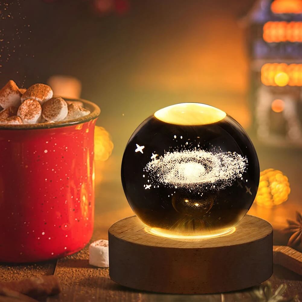 3D Crystal Galaxy Night Lamp