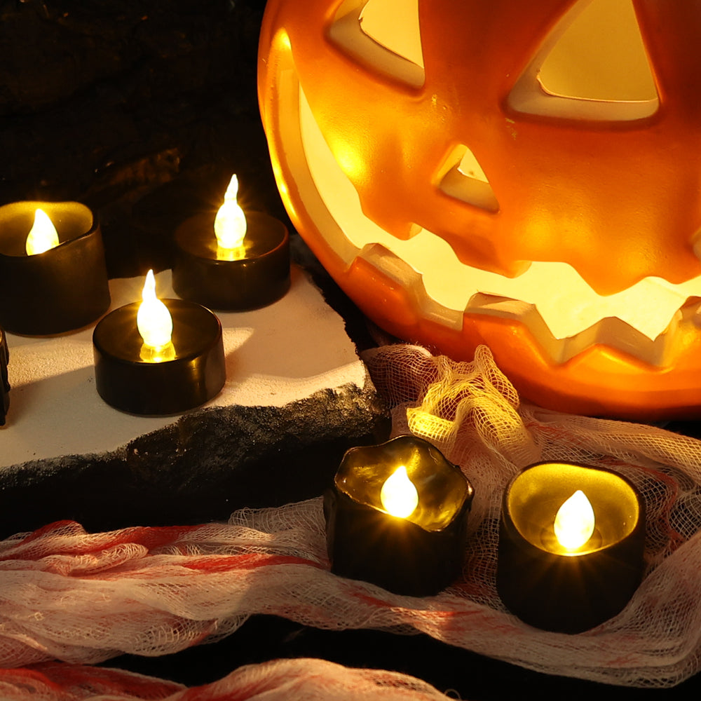 Black LED Flameless Candles