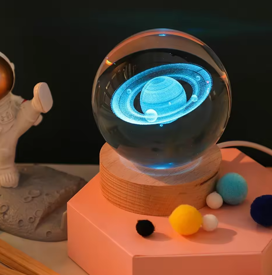 3D Crystal Galaxy Night Lamp